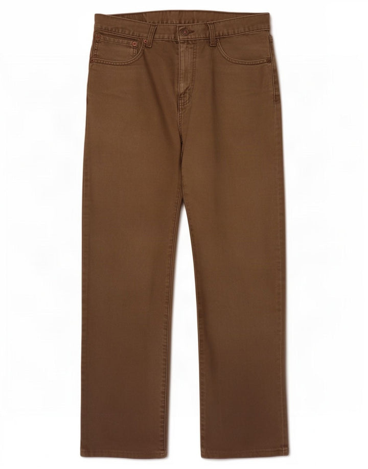 Męskie dżinsy Levi's 751 Straight W32 L30 Brązowa bawełna