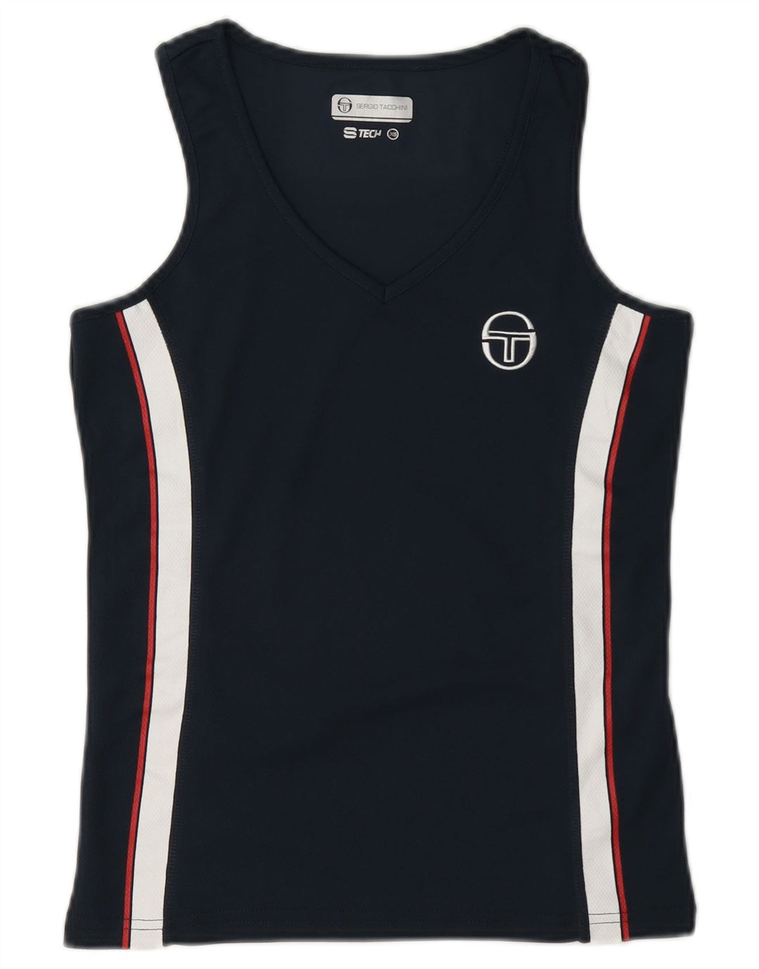 Damska kamizelka Sergio Tacchini Top UK 6 XS Granatowy poliester z blokami kolorów