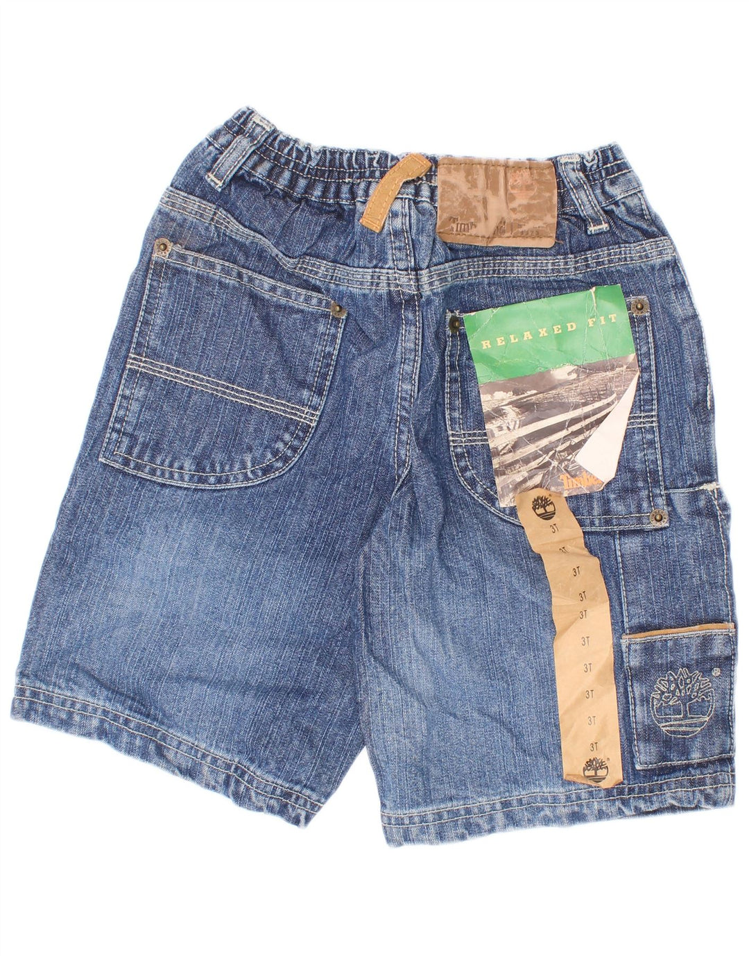 Chłopięce spodenki dżinsowe Timberland Cargo 2-3 lata W22 Niebieska bawełna