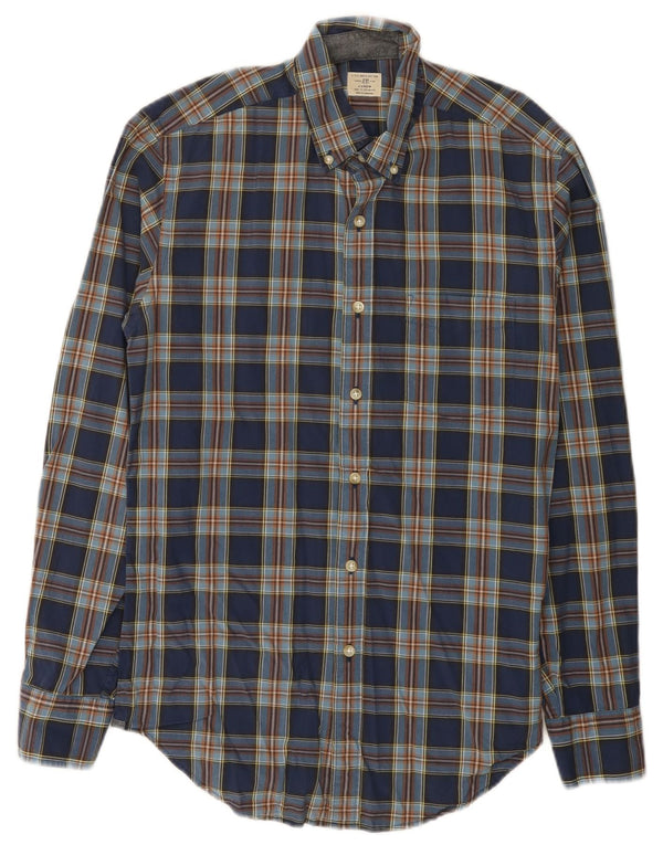 Koszula męska J. Crew, rozmiar 14, 1/2, mała, niebieska, bawełniana kratka