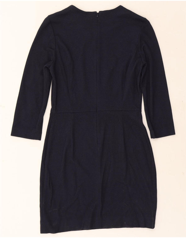 GANT Womens Long Sleeve Bodycon Dress UK 10 Small  Navy Blue Viscose