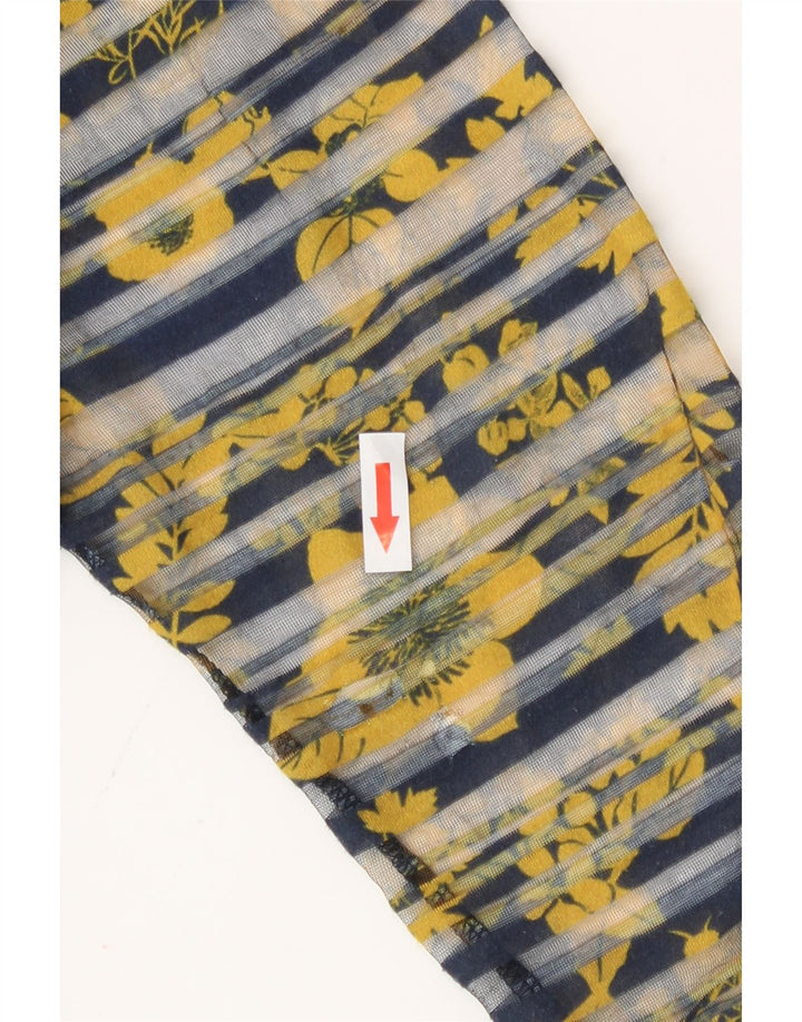 Desigual damski top oversize z rękawem 3/4 UK 16, duży, wielokolorowy w kwiaty