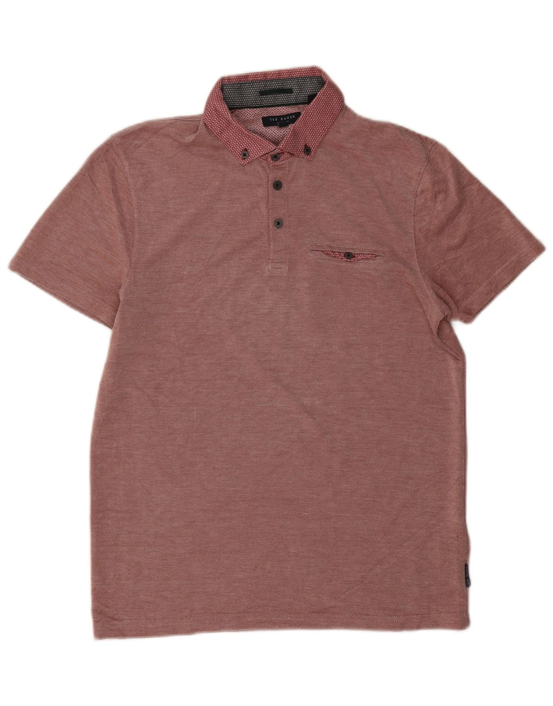 Męska koszulka polo Ted Baker, rozmiar 3, średni bordowy modal