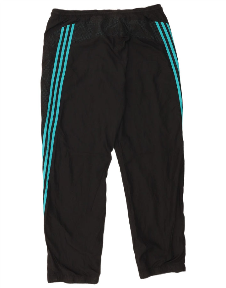 Męskie spodnie dresowe Adidas, duże, czarne, poliestrowe