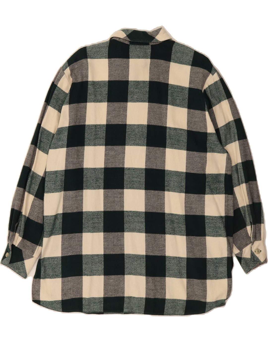 WILLMS Womens Flannel Shirt UK 20 2XL Green Check Cotton Vintage Willms and Second-Hand Willms from Messina Hembry 