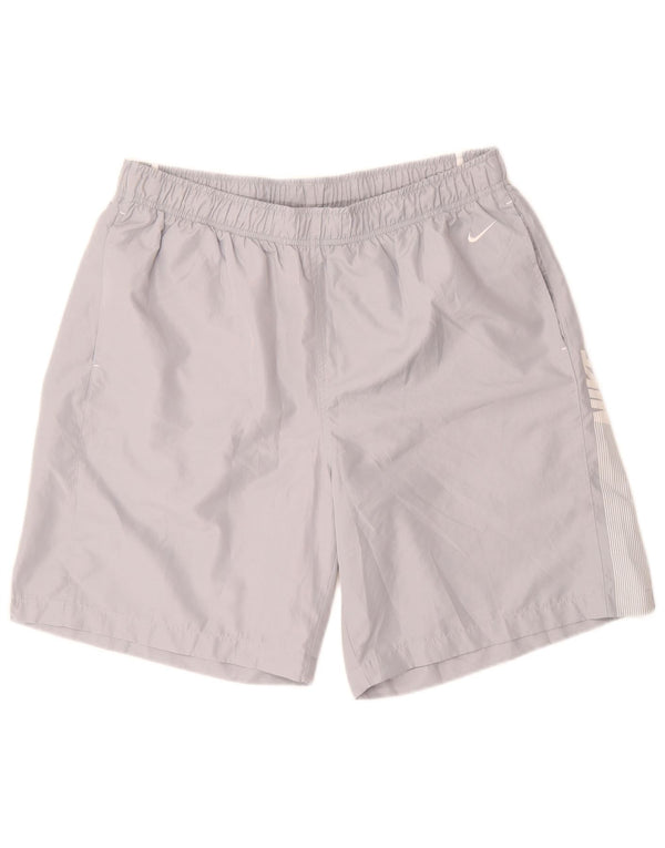 Męskie spodenki sportowe Nike Graphic XL, szare, poliestrowe w prążki