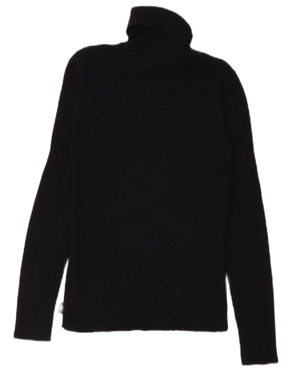 Damski sweter z golfem CALVIN KLEIN JEANS UK 12, średni czarny