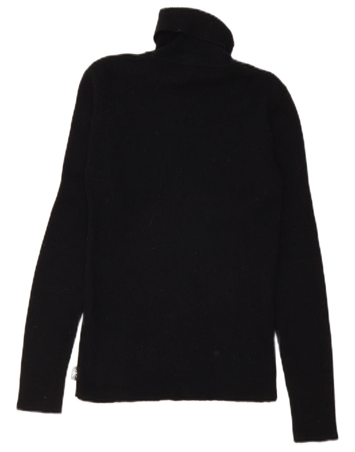 Damski sweter z golfem CALVIN KLEIN JEANS UK 12, średni czarny