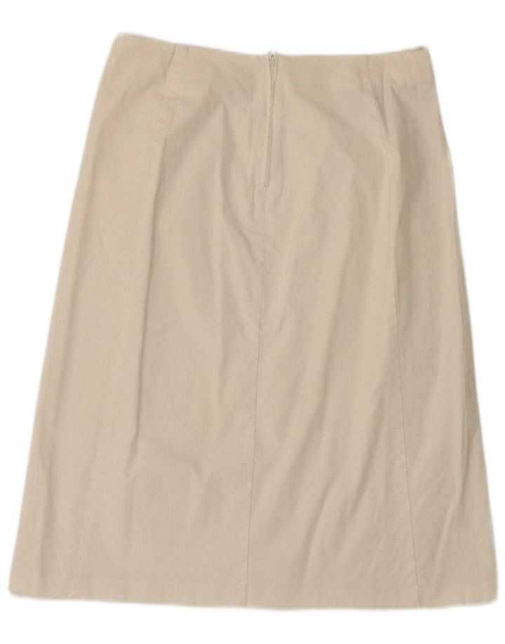 Spódnica damska Benetton w kształcie litery A IT 42 Medium W28 Biała bawełna