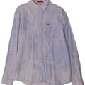 Męska koszula o regularnym kroju TOMMY HILFIGER XL, niebieska, z bawełny Tie Dye