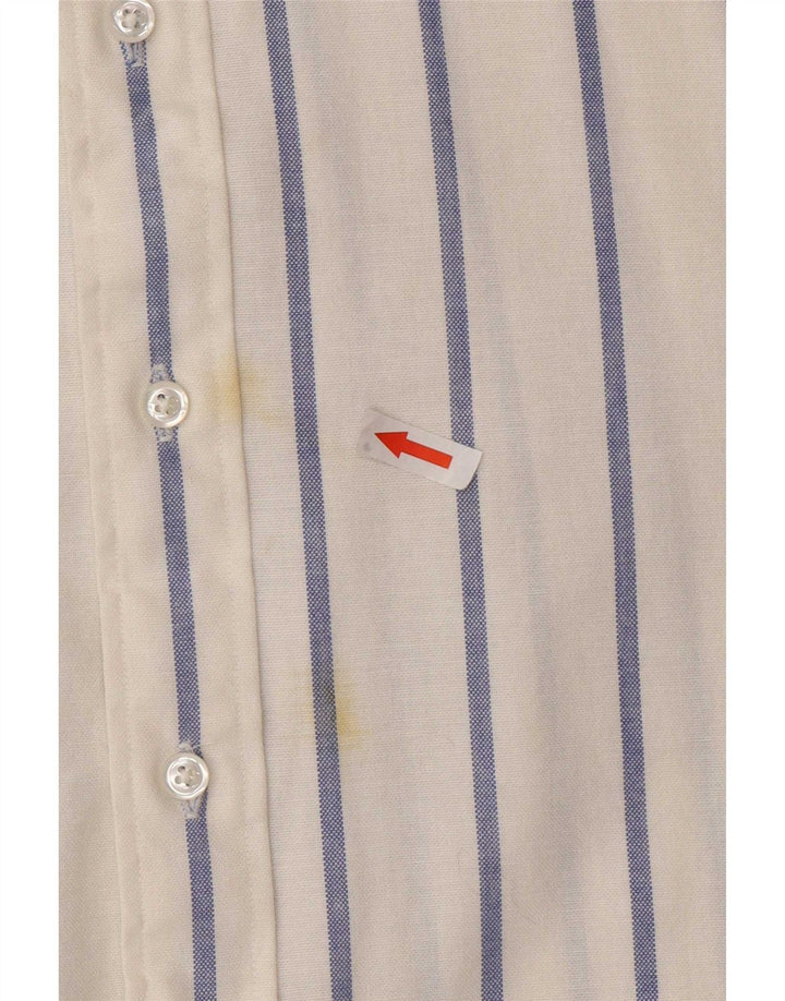 Koszula męska Chaps rozmiar 16 1/2, duża, biała, bawełniana w prążki