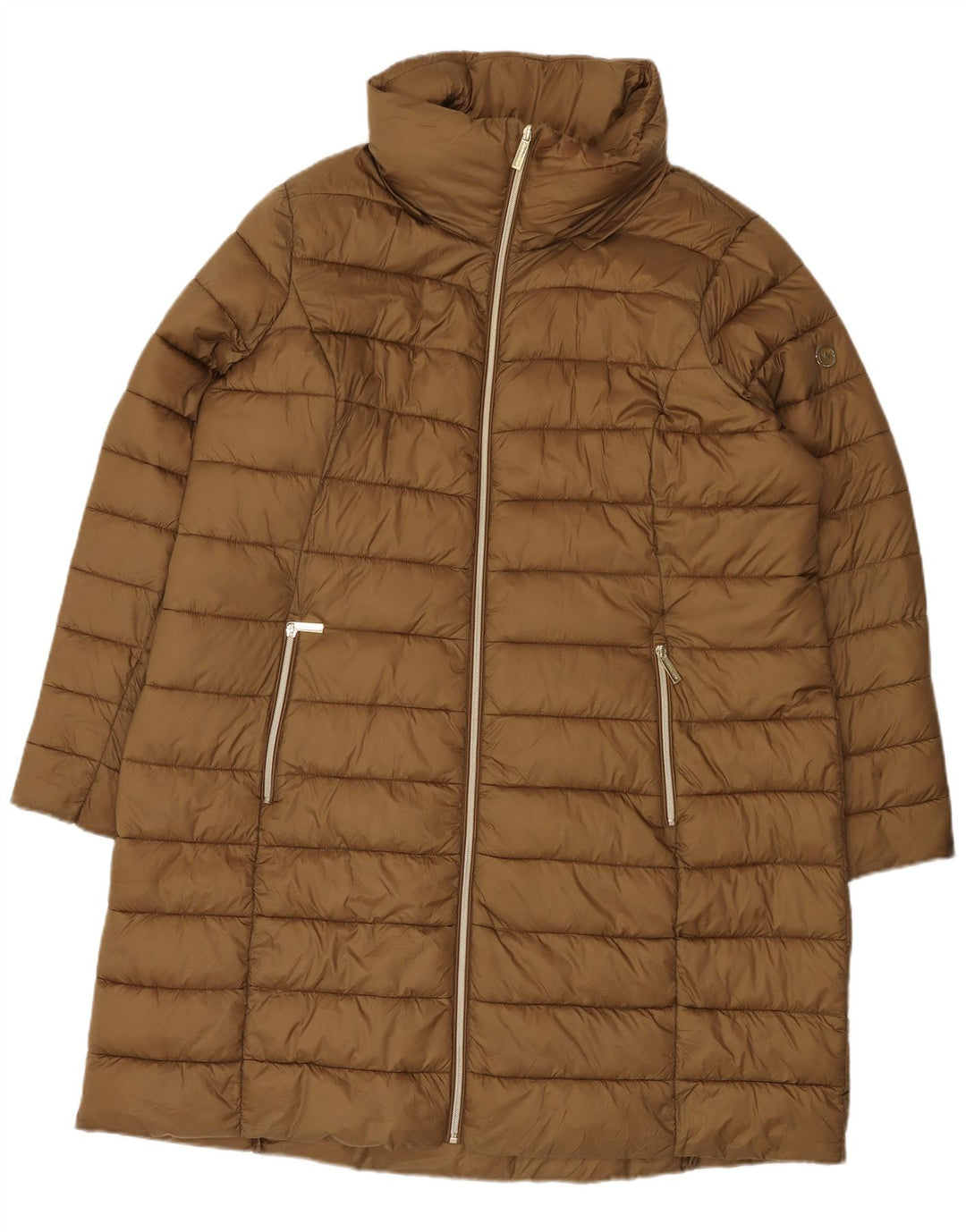 Damski płaszcz wyściełany Michael Kors UK 20 2XL Brązowy nylon
