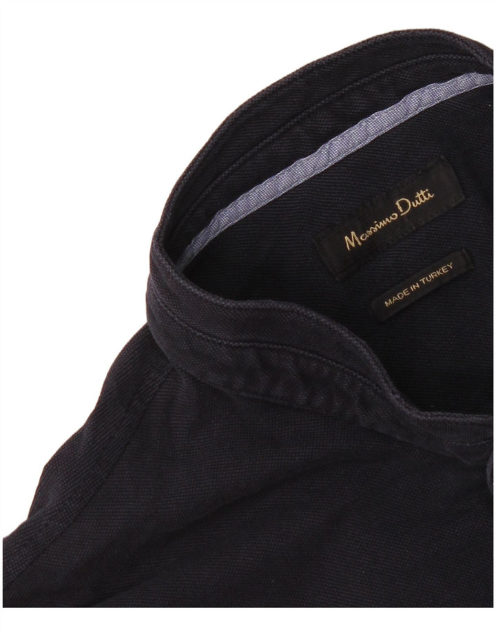 Męska koszulka polo Massimo Dutti, duża, granatowa