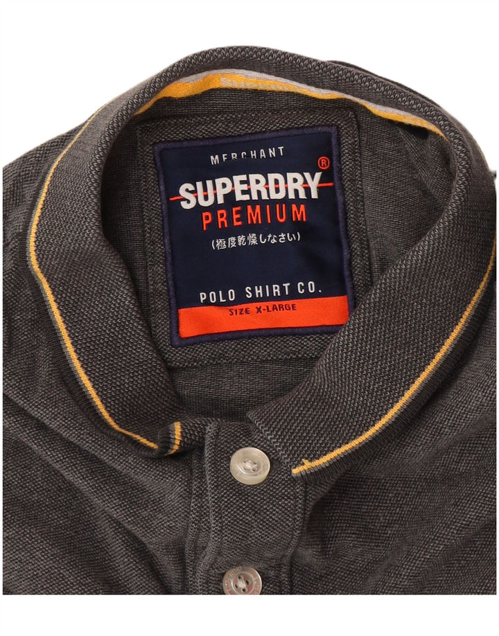 Męska koszulka polo Superdry XL, szara