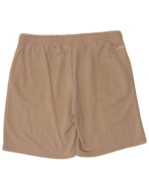 Męskie spodenki sportowe Fila XL, beżowe, bawełniane