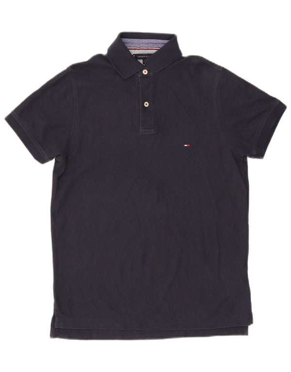 Męska koszulka polo Slim Fit Tommy Hilfiger, mała, granatowa, bawełniana