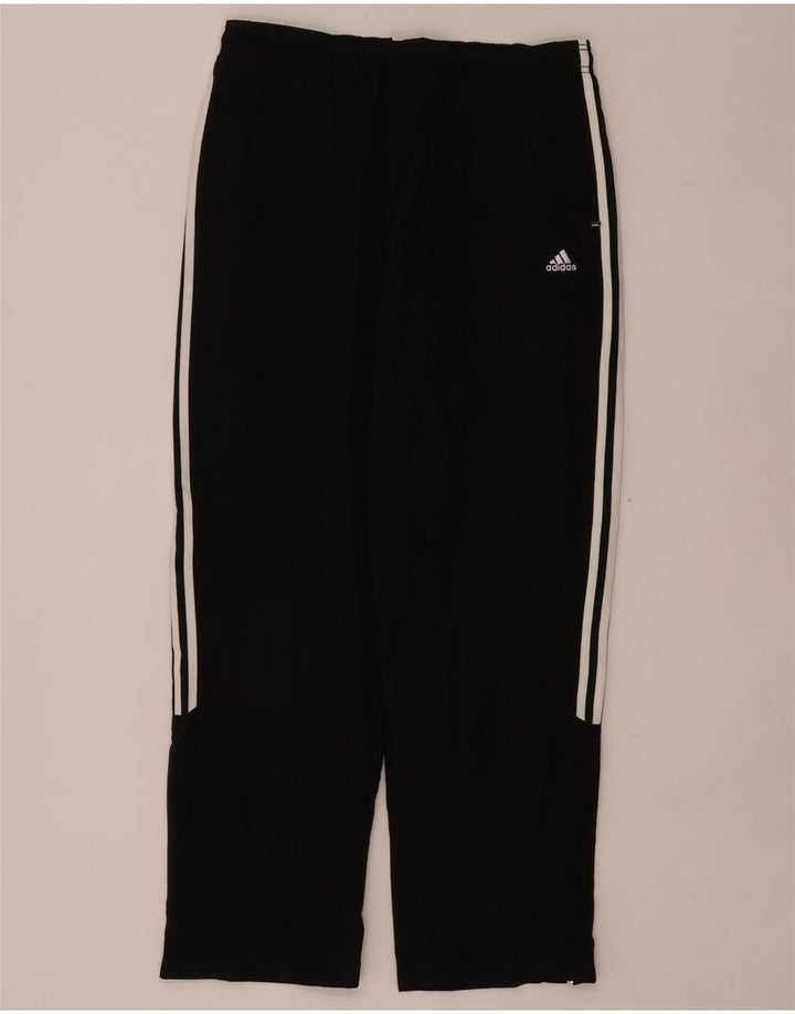 Damskie spodnie dresowe Adidas UK 16, duże, czarne, poliestrowe