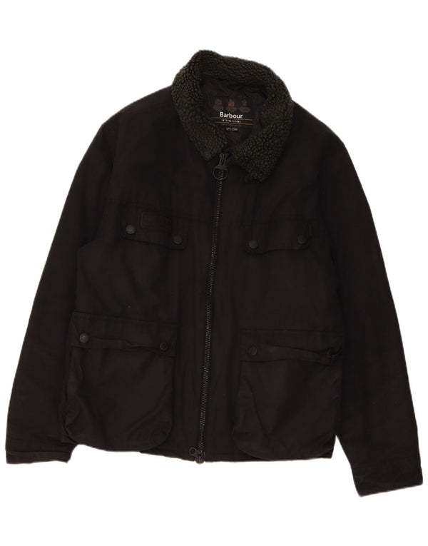 Kurtka męska Barbour Sherpa Utility UK 44 2XL czarna bawełniana