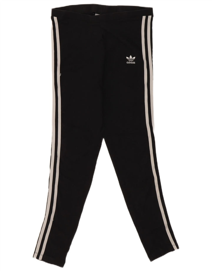 Legginsy Damskie Adidas UK10 Małe Czarne Bawełniane