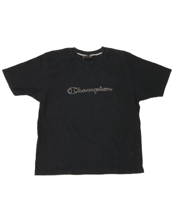 Męski T-shirt Champion z grafiką, średni czarny