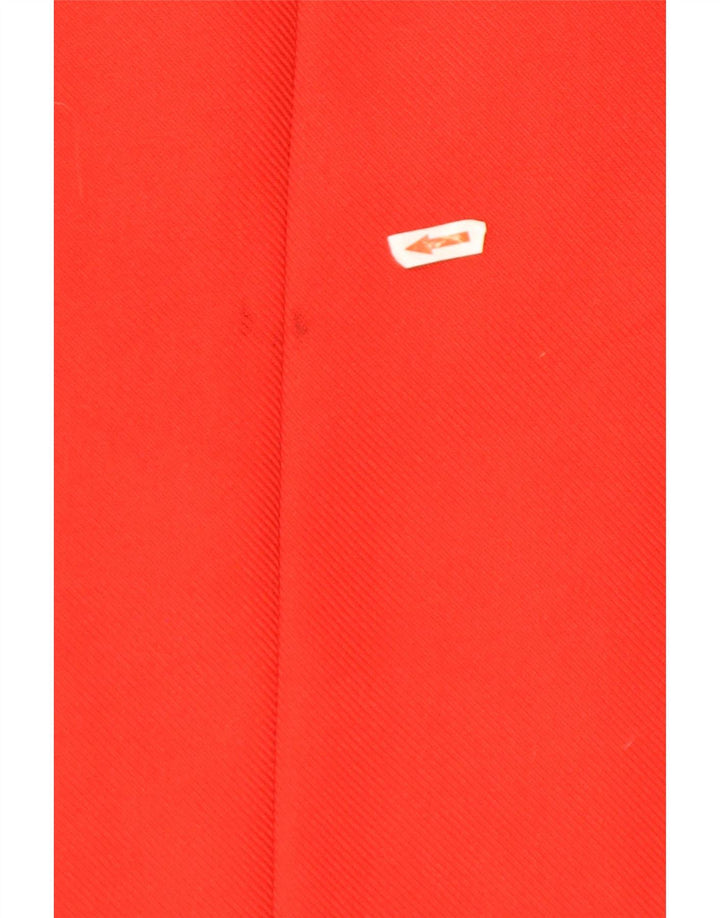 Damski płaszcz oversize z rękawem 3/4 Zara UK 10, mały, czerwony poliester