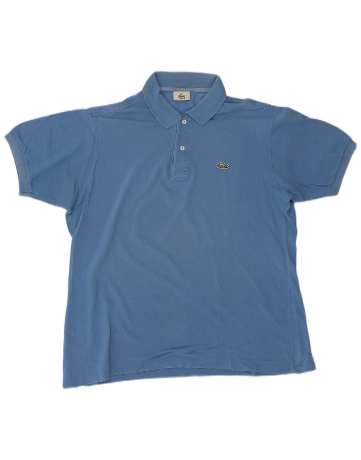 Męska koszulka polo Lacoste, rozmiar 5, duża, niebieska, bawełniana
