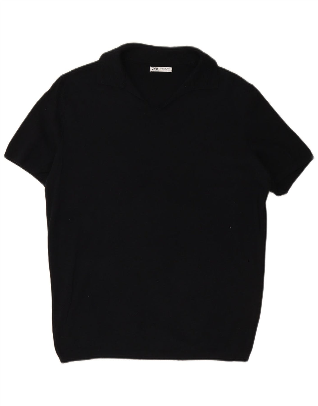 Męska koszulka polo ZARA, średni granat