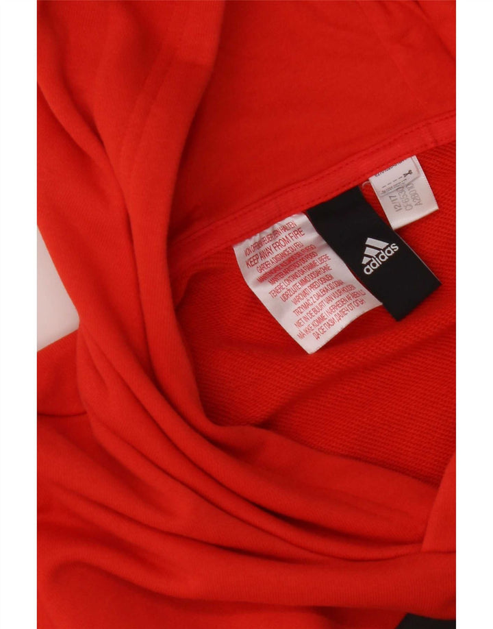 Męska bluza z kapturem Adidas Graphic, mała, pomarańczowa