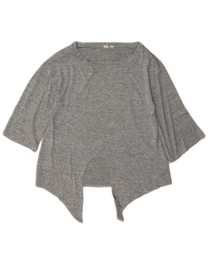 Damski top oversize Gap z asymetryczną tuniką UK 6 XS, szary, nakrapiany poliester