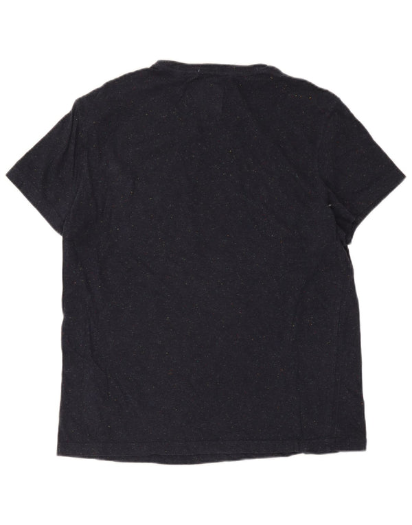 T-shirt męski typu slim fit Jack Wills, top XL, granatowa, bawełniana w cętki