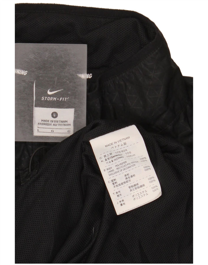 Męska bluza dresowa Nike Storm-Fit, duży czarny geometryczny poliester