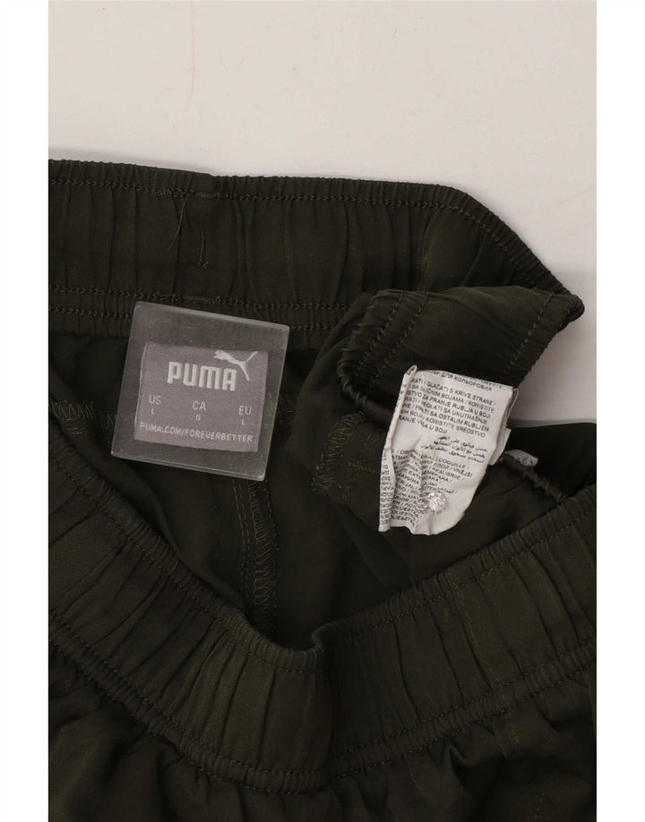 Męskie spodenki sportowe Puma, duże, khaki, poliester