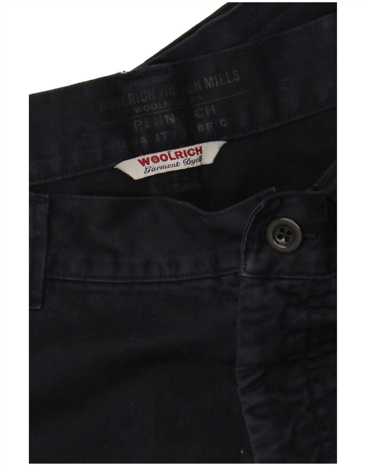 WOOLRICH Męskie proste spodnie Chino W34 L28 Granatowe