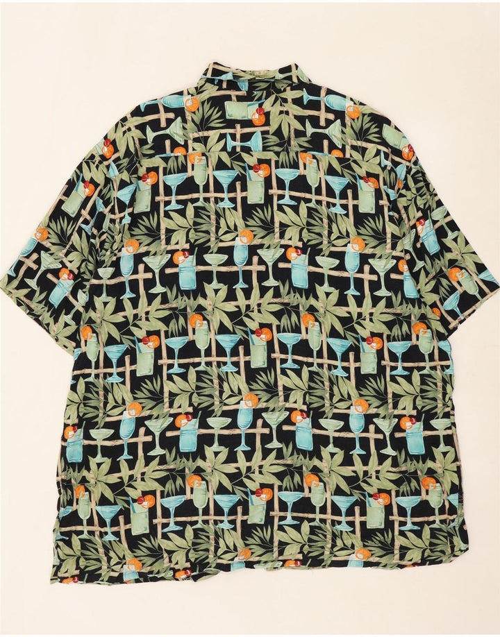 PIERRE CARDIN Męska koszula z krótkim rękawem XL, abstrakcyjny wzór, wielokolorowa