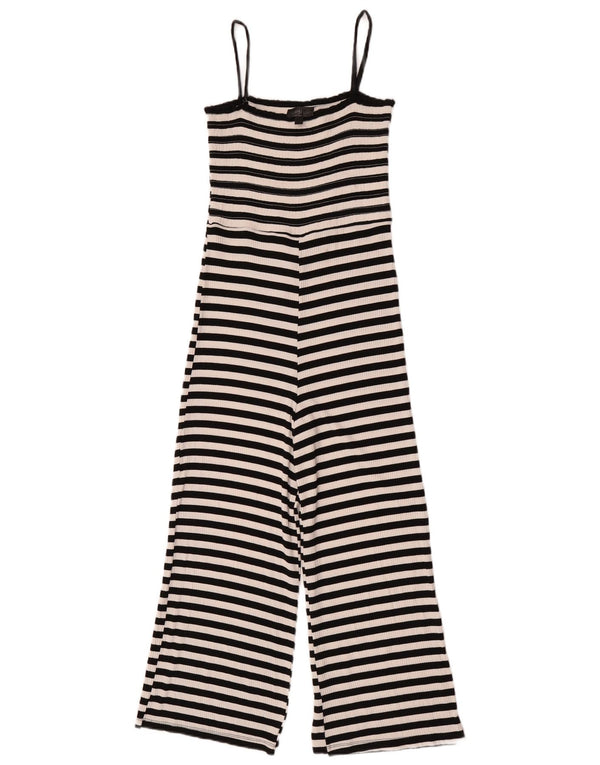 Damski kombinezon bez rękawów Topshop UK 10 w małe czarne paski, wiskoza