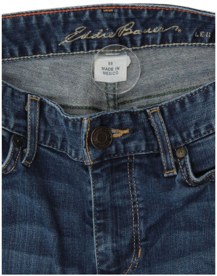 Jeansy damskie Eddie Bauer Curvy Bootcut US 6 Medium W28 L30 Niebieska bawełna