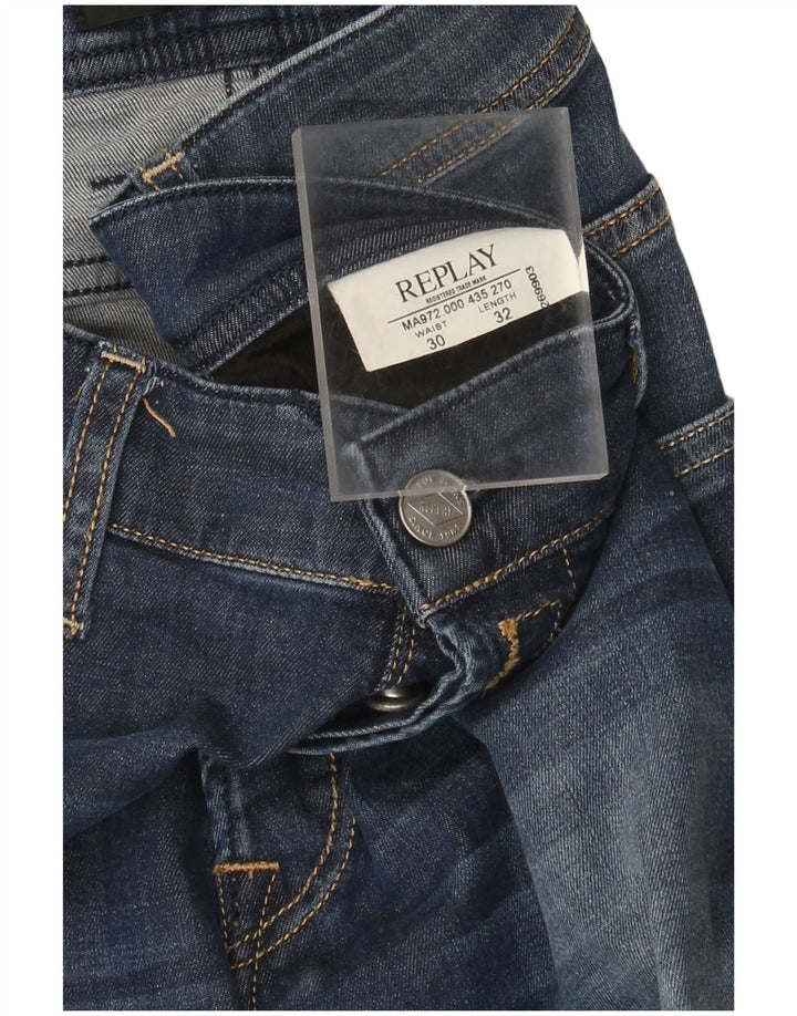 Jeansy damskie Replay Grover Slim W30 L32 granatowe
