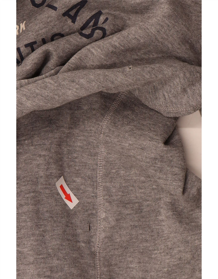 Męski sweter z kapturem z grafiką Levi's, średnioszary, bawełniany