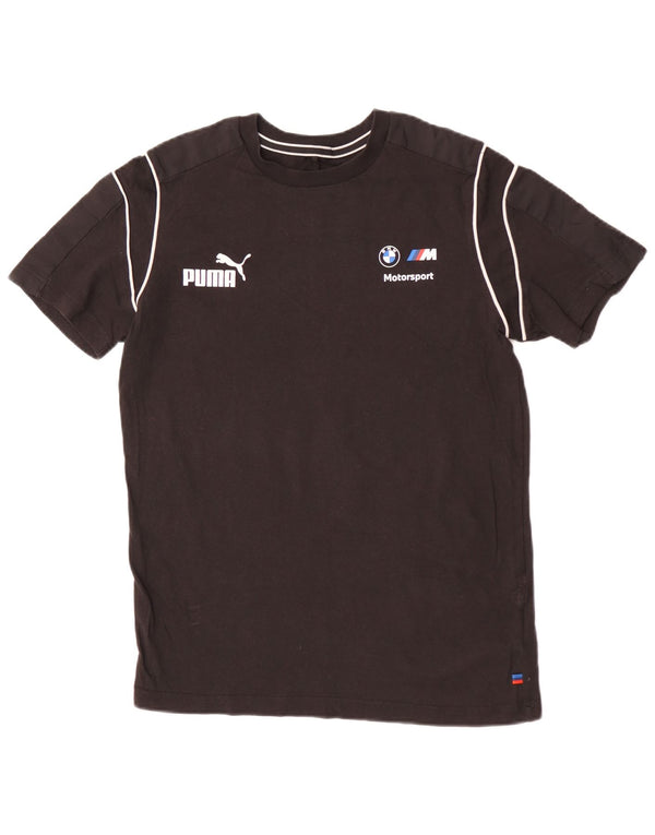T-shirt męski Puma, mały, czarny, bawełniany