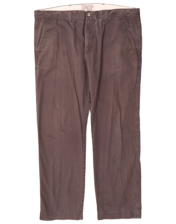 Marks & Spencer Męskie proste spodnie chino W40 L29 Szara bawełna