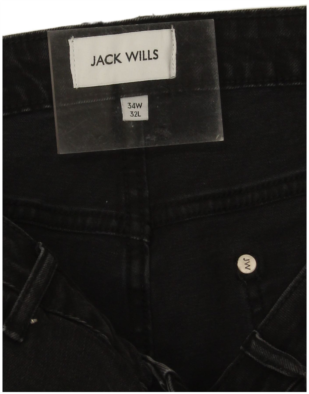 Męskie jeansy typu slim Jack Wills W34 L29, czarne, bawełniane