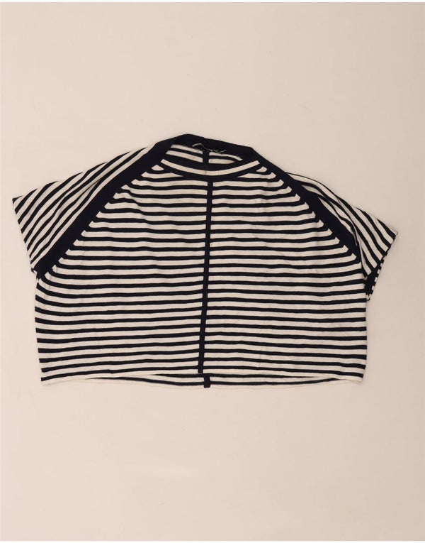 Karen Millen Damski sweter typu Crop Poncho UK 10, mały, granatowy, morski