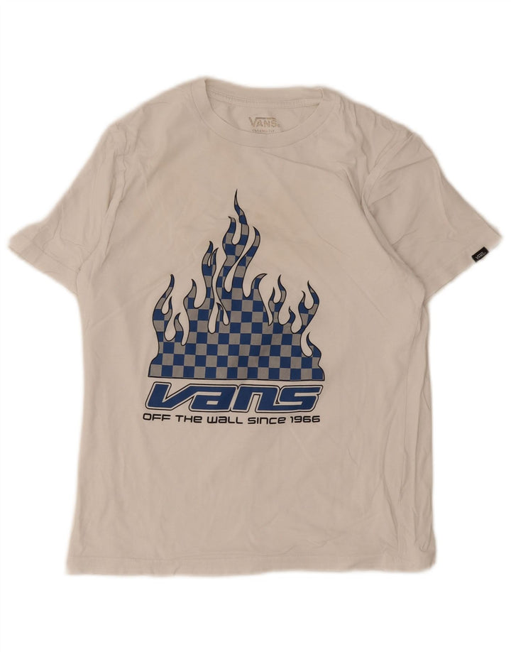 Chłopięcy T-shirt z grafiką Vans 11-12 lat, biały