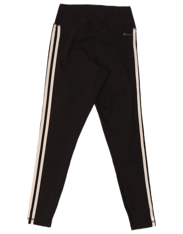 Damskie legginsy Adidas Aeroready UK 8/10, małe, czarne, poliestrowe