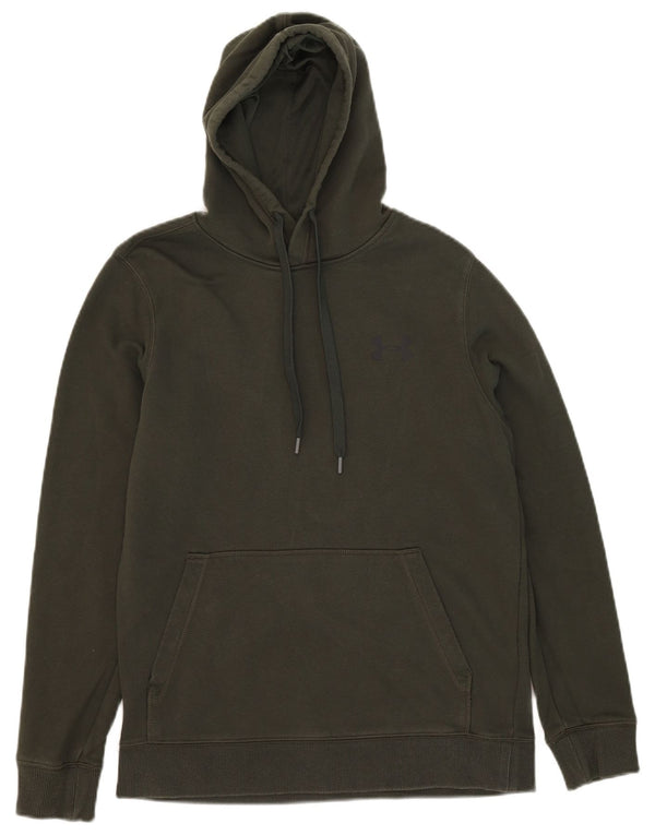 Męski sweter z kapturem Under Armour Cold Gear, mały, zielony, bawełniany