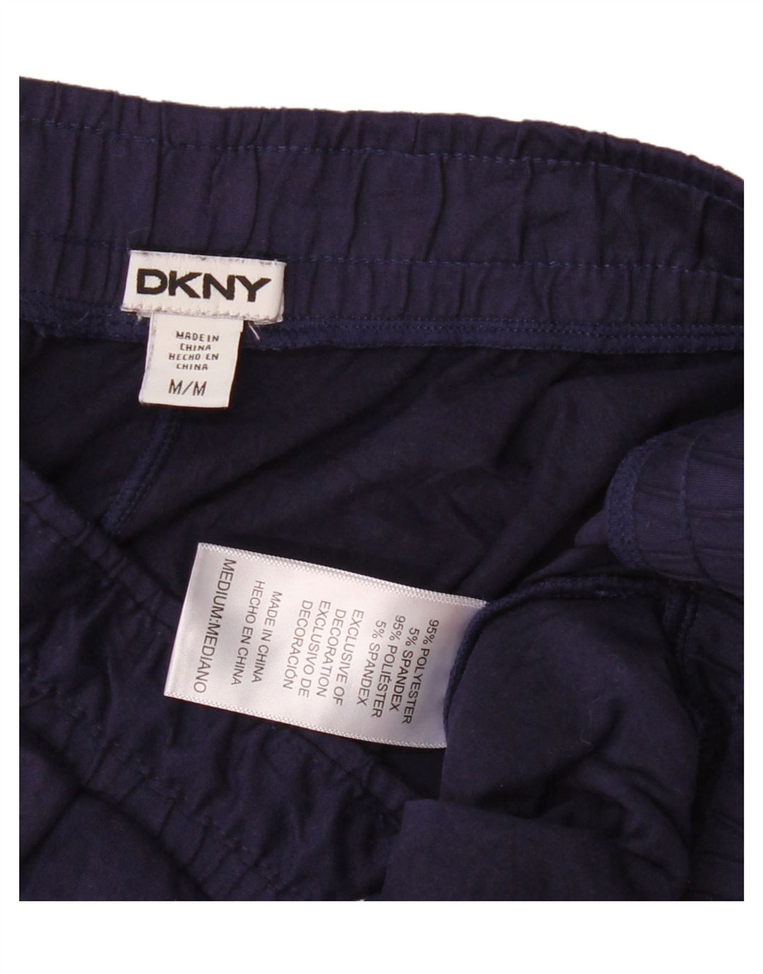 Damskie spodnie dresowe Dkny UK 12, średni granatowy poliester
