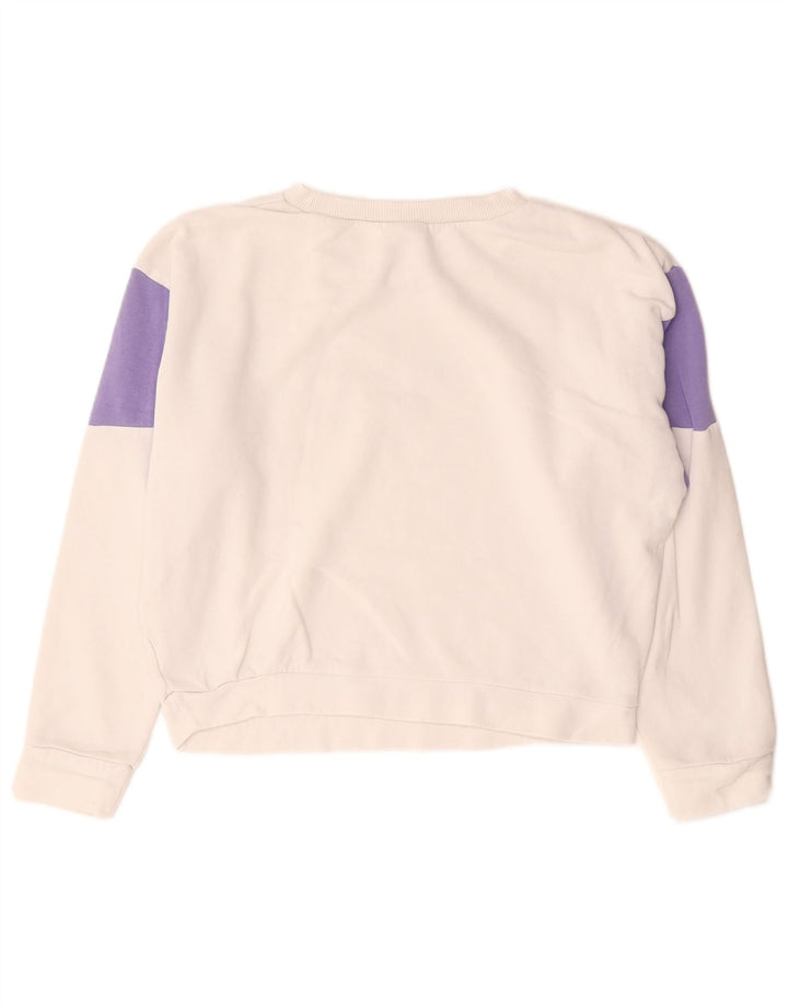 Damska bluza typu oversize Crop Reebok UK 8/10, mała, biała