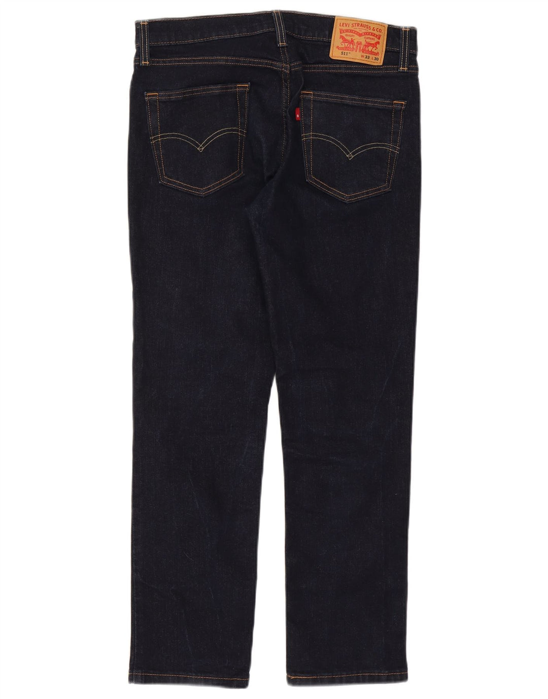 Męskie jeansy Levi's 511 Slim W33 L30 Granatowa bawełna