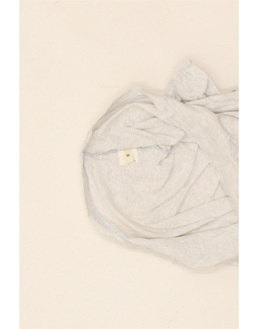 SERGIO TACCHINI Womens Crop T-Shirt Top UK 12 Medium Grey Cotton Vintage Sergio Tacchini and Second-Hand Sergio Tacchini from Messina Hembry 