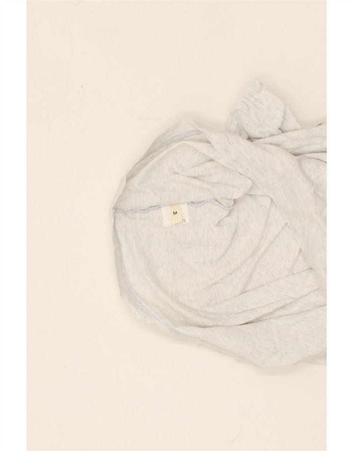 SERGIO TACCHINI Womens Crop T-Shirt Top UK 12 Medium Grey Cotton Vintage Sergio Tacchini and Second-Hand Sergio Tacchini from Messina Hembry 